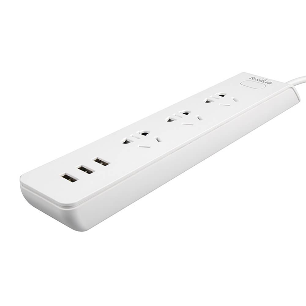Ổ cắm kéo dài thông minh BroadLink MP2, kết nối Wifi, hỗ trợ Google và Alexa