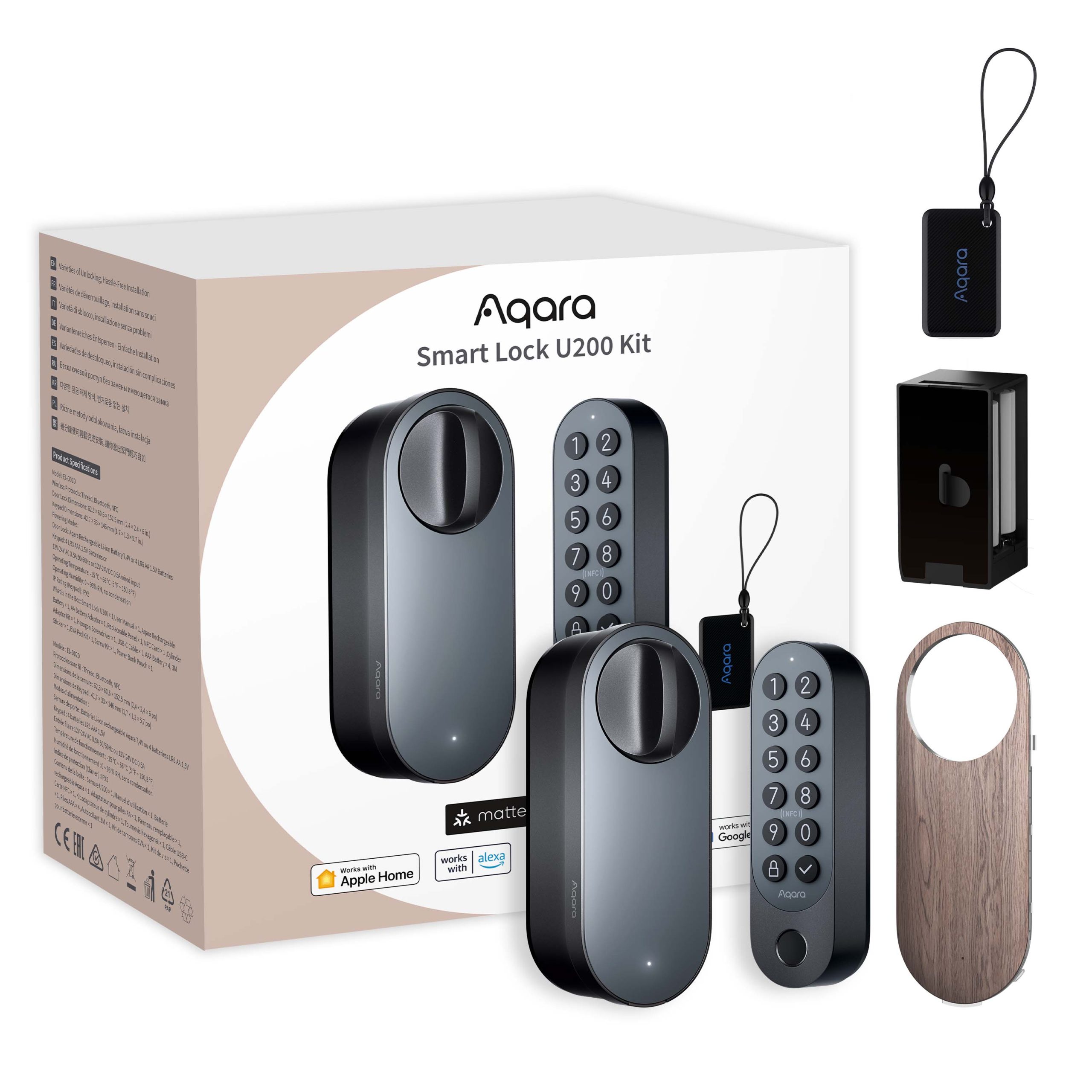 Khóa cửa vân tay Aqara U200 - Tương thích Matter, hỗ trợ HomeKey - Ảnh 13