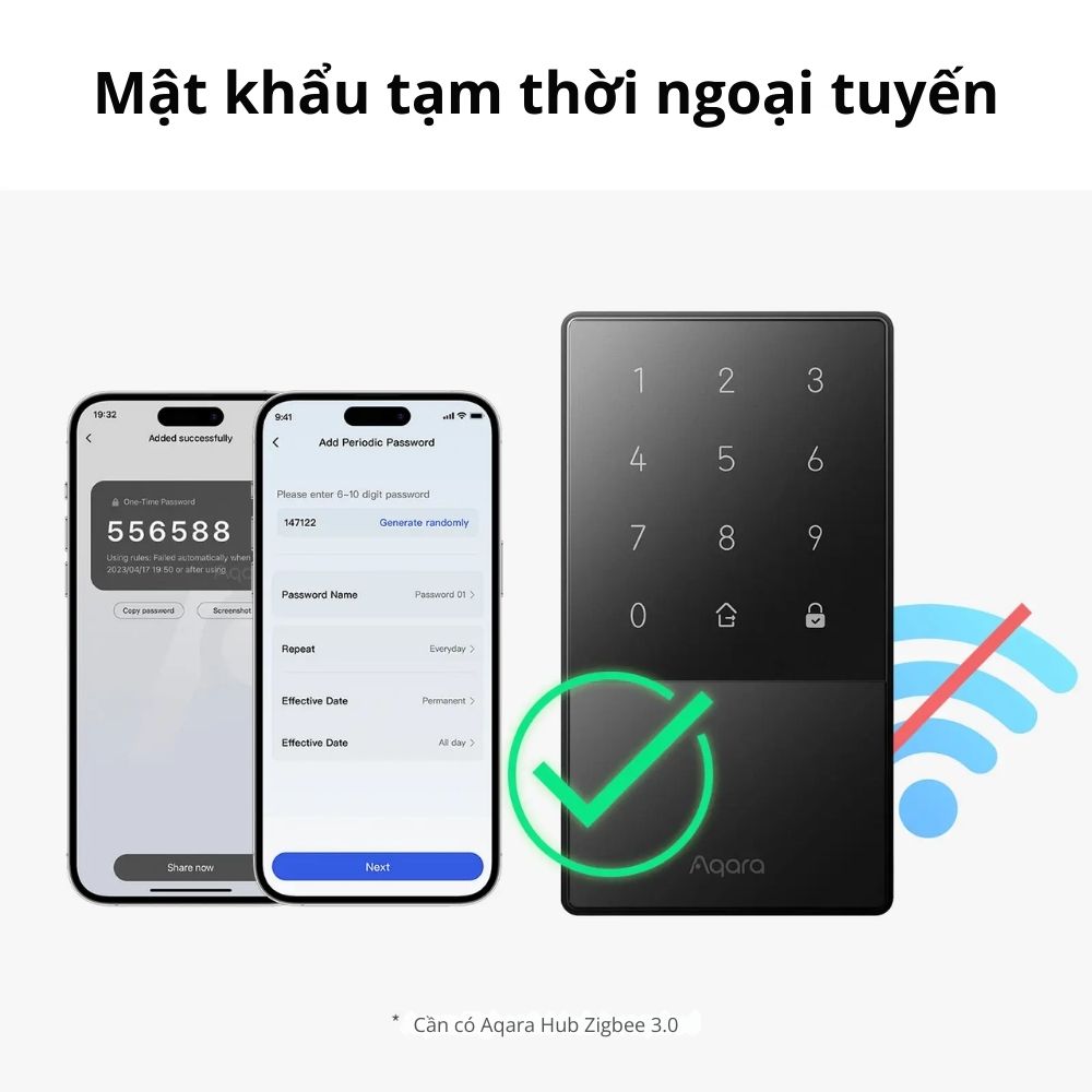 Khóa cửa thông minh Aqara U50, có Matter, hỗ trợ HomeKey - Ảnh 3