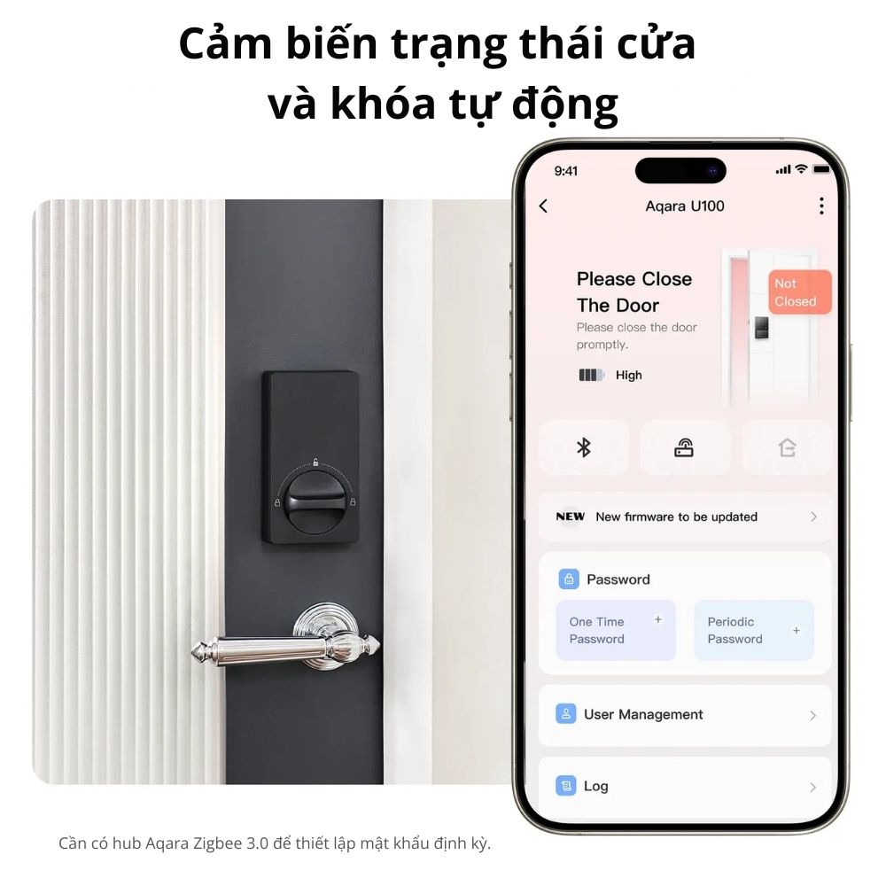 Khóa cửa thông minh Aqara U50, có Matter, hỗ trợ HomeKey - Ảnh 4