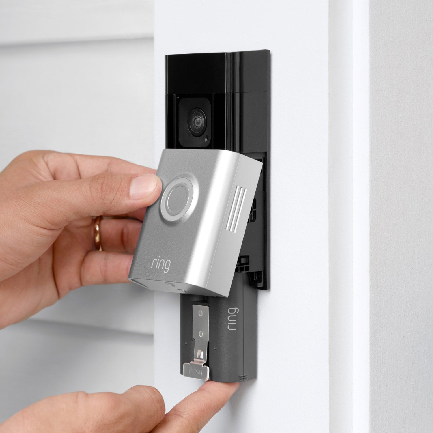 Ring Battery Doorbell Plus – Chuông cửa thông minh, Pin tháo rời, Video HD+ 1536p - Ảnh 2