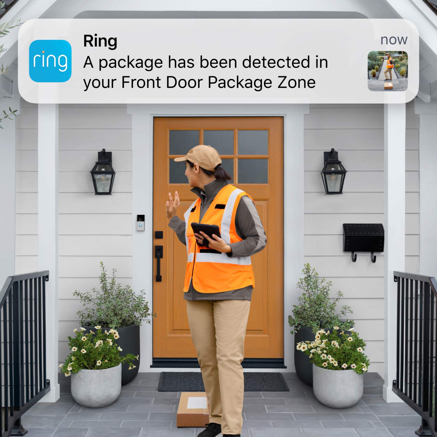 Ring Battery Doorbell Plus – Chuông cửa thông minh, Pin tháo rời, Video HD+ 1536p - Ảnh 4